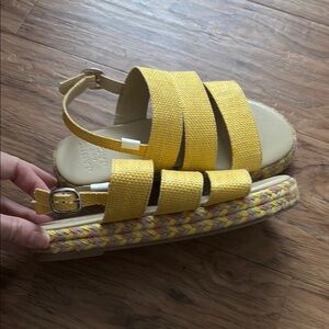 Janie & Jack Yellow Strappy Sandals